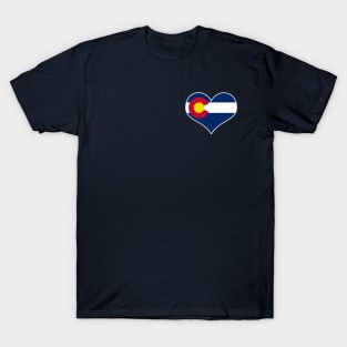 Colorado Flag Heart Love Home Gifts T-Shirt